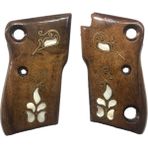Saddam Beretta Özel Seri Sedef Kakma Lazer Kesim Ahşap Kabze Mod1