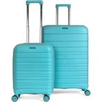 Saddlebag Karbon Pp Seyahat Valizi Horizon Serisi Kırılmaz Bavul, Kabin Boy&Büyük Boy - Bebe Mavisi