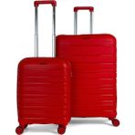 Saddlebag Karbon Pp Seyahat Valizi Horizon Serisi Kırılmaz Bavul, Kabin Boy&büyük Boy - Kırmızı