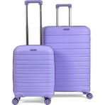 Saddlebag Karbon Pp Seyahat Valizi Horizon Serisi Kırılmaz Bavul, Kabin Boy&Büyük Boy - Lila