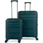 Saddlebag Karbon Pp Seyahat Valizi Horizon Serisi Kırılmaz Bavul, Kabin Boy&Büyük Boy - Zümrüt Yeşili