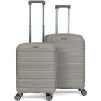 Saddlebag Karbon Pp Seyahat Valizi Horizon Serisi Kırılmaz Bavul, Kabin Boy&orta Boy - Ekru