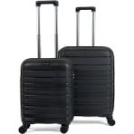 Saddlebag Karbon Pp Seyahat Valizi Horizon Serisi Kırılmaz Bavul, Kabin Boy&Orta Boy - Siyah
