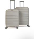 Saddlebag Karbon Pp Seyahat Valizi Horizon Serisi Kırılmaz Bavul, Orta Boy&büyük Boy - Ekru
