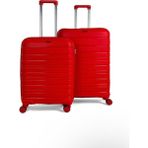 Saddlebag Karbon Pp Seyahat Valizi Horizon Serisi Kırılmaz Bavul, Orta Boy&büyük Boy - Kırmızı