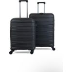 Saddlebag Karbon Pp Seyahat Valizi Horizon Serisi Kırılmaz Bavul, Orta Boy&büyük Boy - Siyah