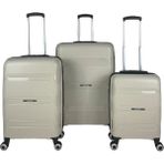 Saddlebag Lucas Pp Kırılmaz Silikon Valiz 3'lü Set - Ekru