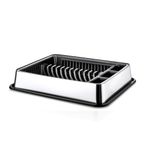 Sade Metal Desenli Altı Özel Tepsili Metalize Bulaşıklık Tabaklık Kaşıklık 50x42cm Bulaşık Sepeti