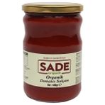 Sade Organik Domates Salçası 650 g – Türkiye Menşeli, Katkısız ve Vitamin-Mineral Açısından Zengin Süzme - 650 gr