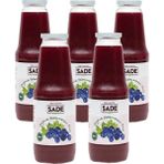 Sade Organik Yaban Mersini Suyu 5X1000 ml - 1 lt