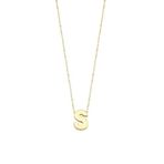 Sade S Harfli Altın Kolye BM128