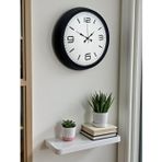 Sade & Şık Siyah 40 Cm Metal Dekoratif Duvar Saati