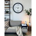 Sade & Siyah 40 Cm Metal Dekoratif Duvar Saati