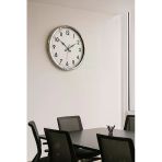 Sade Ve Krom 52 Cm Metal Dekoratif Duvar Saati