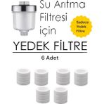 SADECE 6 ADET YEDEK FİLTRE GÖNDERİLİR APARAT DAHİL DEĞİLDİR APARAT GÖNDERİLMEZ.Truva Kireç Önleyici Yedek Filtre 6 Adet.(Duş,lavabo,banyo,mutfak)