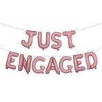 Sadece Nişanlı Balonlar, Nişan/Düğün/Bekarlığa Veda/Gelin Duş Partisi İşaret Malzemeleri için Çok Renkli Mylar Balon Dekorasyonu (SADECE ENGAGED Pembe)
