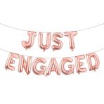 Sadece Nişanlı Balonlar, Nişan/Düğün/Bekarlığa Veda/Gelin Duş Partisi İşaret Malzemeleri için Çok Renkli Mylar Balon Dekorasyonu (SADECE ENGAGED Rose Gold)