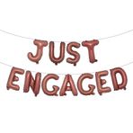 Sadece Nişanlı Balonlar, Nişan/Düğün/Bekarlığa Veda/Gelin Duş Partisi İşaret Malzemeleri (SADECE ENGAGED Çikolata) için Çok Renkli Mylar Balon Dekorasyonu