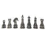 (Sadece Satranç Taşı İsteyene) GiftHome Premium Battal Boy Metal İşlemeli KLASİK Satranç Taşı