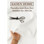 SADEN HOME Amerikan Bezi Kumaş - Ham Bez Kumaş - Punch Kumaş - Kırlent-Masa Örtüsü-Runner-Astar-Döşemelik Beyaz