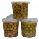 Sadıcım 650 gr Çizik + 650 gr Kırma + 650 gr Pet Kavanoz Biberli Yeşil Zeytin