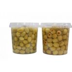 Sadıcım Biberli 650 gr + Kırma 650 gr Pet Kavanoz Yeşil Zeytin