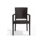 Sadik Plastik Sp Capissi Zeugma Rattan Kollu Sandalye Koltuk Kahve