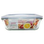 Sado Ktw1388-3 Büyük Boy Vakumlu Cam Saklama Kabı - 950 Ml Şeffaf