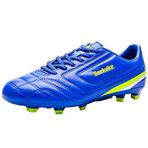 Saekeke Futbol Botları Çocuk Gençler FG Erkek Kız Futbol Kramponları Ayakkabı Antrenman Ayakkabıları, S2116 Blue Fg, 3.5 UK
