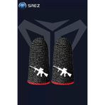 Saez Pubg M4 Baskılı Kırmızı 1 Çift- 2 Parmaklık Ter Geçirmez E-Spor Parmak Eldiveni