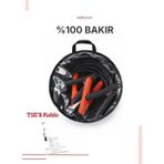 Saf Bakır (Belgeli) Akü Takviye Kablosu-2,5 M
