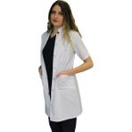 Safa Forma Hakim Yaka Kadın Doktor Önlüğü , Hemşire , Öğretmen , Lab Eczacı Laboratuvar Önlüğü , Beyaz Önlük - 2XL