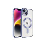 Safa İphone 14 Plus Uyumlu Kamera Korumalı Magsafe Wireless Şarj Özellikli Csk Zore Demre Kılıf-Lila