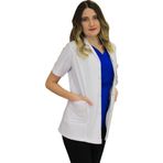 safaforma Gömlek Yaka Kadın Ceket Boy - Kısa Kol Doktor Önlüğü , Öğretmen Laboratuvar , Hastane Beyaz Önlük