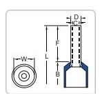 Şafak 8680734715986 Elektrik 500 Adet Eko Serisi 0.75 mm2 İzoleli Kablo Yüksüğü Alman Norm