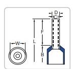 Şafak Elektrik 8680734716013 Eko Serisi 2.50 mm2 Alman Norm 500 Adet İzoleli Kablo Yüksüğü