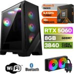 Şafak-Gaming Pc Ddr5-Rtx 5060 8gb -Ryzen 5 9600X – 32 GB Ddr5 Ram – 1 Tb M.2 SSD 5000 4000 – 240MM Sıvı Sogutma -Windows 11 Pro- - 32GBRAM