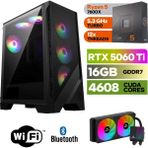 Şafak-Gaming Pc Ddr5-Rtx 5060Tİ 16GB -Ryzen 5 7600X – 32 GB Ddr5 Ram – 1 Tb M.2 SSD 5000 4000 – 240MM Sıvı Sogutma -Windows 11 Pro- - 32GBRAM