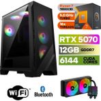 Şafak-Gaming Pc Ddr5-Rtx 5070 12GB -Ryzen 7 7800XD – 64 GB Ddr5 Ram – 1 Tb M.2 SSD 5000 4000 – 240MM Sıvı Sogutma -Windows 11 Pro- - 64GBRAM