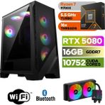 Şafak-Gaming Pc Ddr5-Rtx 5080 16GB -Ryzen 7 9700X – 64 GB Ddr5 Ram – 1 Tb M.2 SSD 5000 4000 – 240MM Sıvı Sogutma -Windows 11 Pro- - 64GBRAM