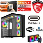 Şafak-Gaming Pc Ddr5 -Rx 9070XT 16 GB – Ryzen 7 9800X3D – 32GB -64GB Ddr5 Ram – 1 Tb M.2 SSD - Sıvı Sogutmalı - Windows 11 Pro - 32GBRAM
