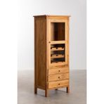 Şafak Mobilya Ahşap Vintage Model Masif Büfe, Bar Dolabı - 155x60 - Ahşap Rengi