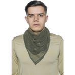 ŞAFAK25 Askeri Malzeme Haki Üçgen Fileli Askeri Şal, Fileli Puşi, Gizlenme Ağı - 110 cm - 255 - Haki