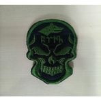 ŞAFAK25 Kurukafa Nakış Işleme Arma Patch Peç Kumaş - 3*5 - Neon Yeşil