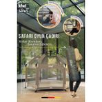 Safari Çocuk-Bebek Oyun Parkı-Çadırı +50 Uv Korumalı, Kolay Kurulum, Alüminyum Sağlam Gövde, Tse-Ce - Latte