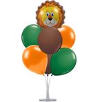 Safari Hayvan Temalı Balon (aslan) Ve 7 Li Balon Standı