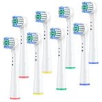 Safcare Oral-B için Yedek Diş Fırçası Başlıkları, 8 Adet Profesyonel Elektrikli Diş Fırçası Başlıkları Fırça Başlıkları Oral B Braun Elektrikli Diş Fırçası ile Uyumlu (8'li Paket)