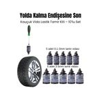Safekit Lastik Tamir Kiti – Vida Seti 10’lu | Yolda Kalma Endişesine Son | Otomobil, Motosiklet Uyumlu