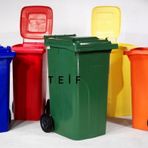 Safell Çöp Konteyneri 120 Litre Yeşil - Tekerlekli - Isiya Dayanıklı A+ Kalite