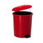 Safell Pedallı Çift Kovalı Çöp Kovası 25 Litre Kırmızı - Isıya Dayanıklı